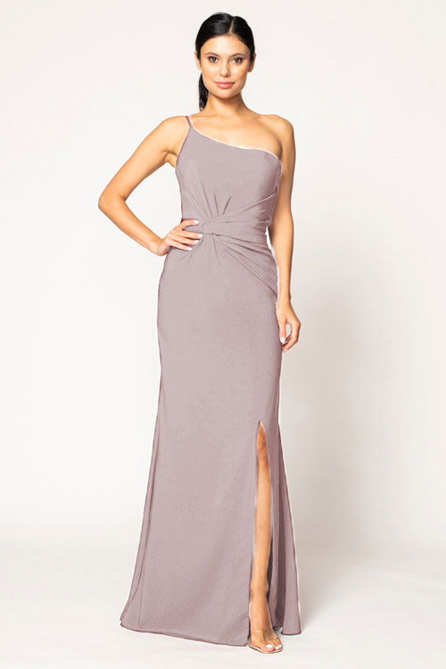 One shoulder mesh hotsell dress with lace inset