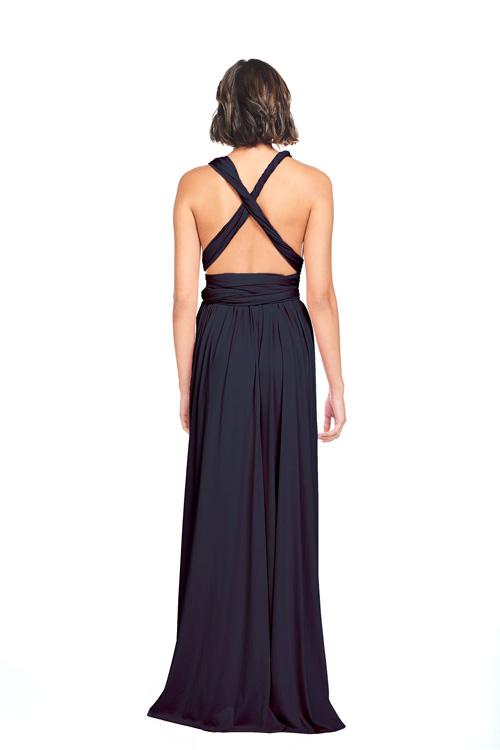 infinity dress halter neck back view